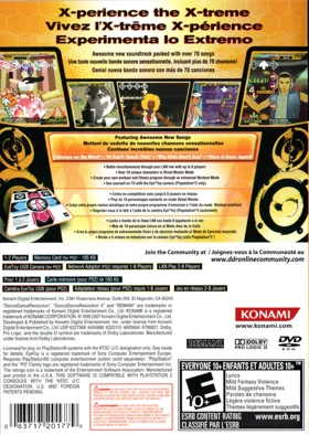 Dance Dance Revolution X box cover back
